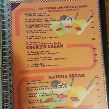 Thực đơn- FressO Coffee - Học Viện Tài Chính