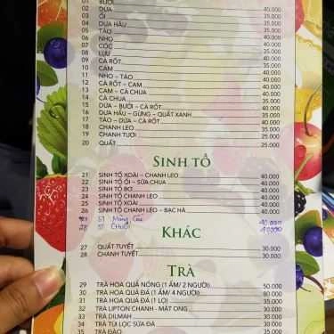 Tổng hợp- Cafe Fruit Juice - Nước Hoa Quả
