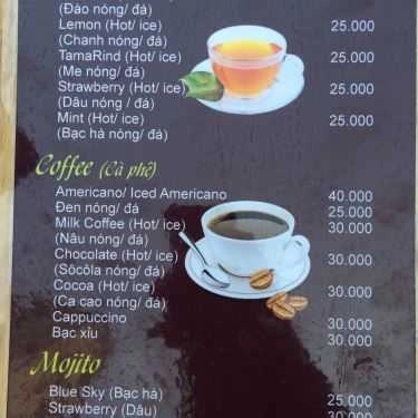 Thực đơn- Cafe Fruit Star - Sinh Tố & Hoa Quả Dầm