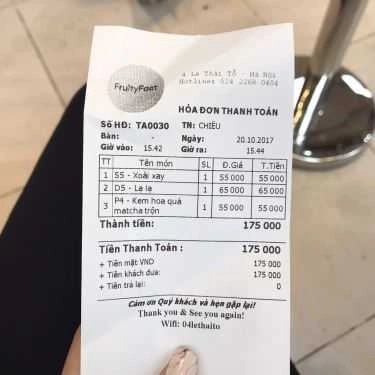 Tổng hợp- Cafe Fruity Fact - Trà & Sinh Tố Hoa Quả - Lê Thái Tổ