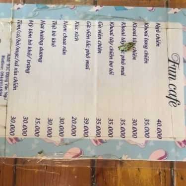 Thực đơn- Fun Cafe