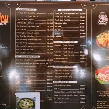 Thực đơn- Cafe Funny Monkey - Đội Cấn