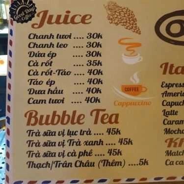 Thực đơn- G'Day Coffee
