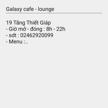 Tổng hợp- Galaxy - Coffee & Karaoke