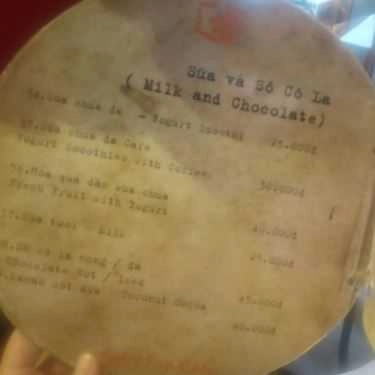 Thực đơn- GaraFun Cafe - Lý Quốc Sư