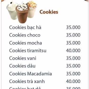 Thực đơn- Garden Coffee - Thái Hà