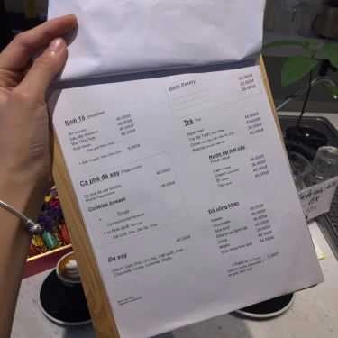 Thực đơn- Gấu Coffee & Bakery