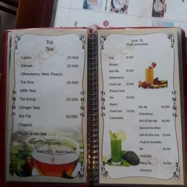 Thực đơn- Góc Phố Cafe - Trần Đại Nghĩa