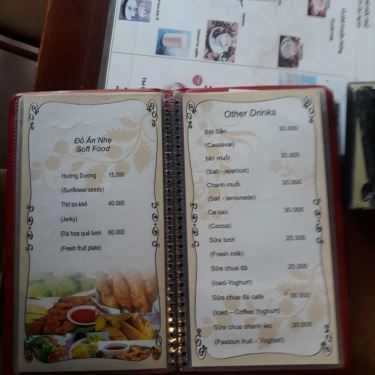 Thực đơn- Góc Phố Cafe - Trần Đại Nghĩa