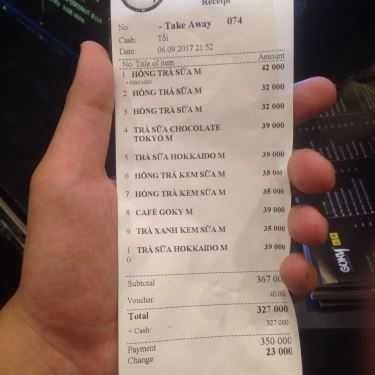 Thực đơn- Cafe TeaFox - Thượng Đình