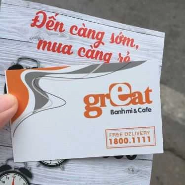 Tổng hợp- Great - Bánh Mì & Cafe - Nguyễn Hữu Huân