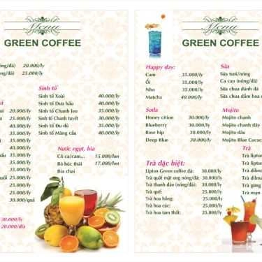 Thực đơn- Green Coffee - Trần Vỹ