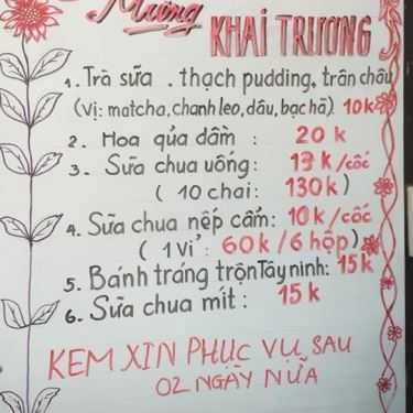 Thực đơn- Hà Food - Bánh Tráng Trộn & Ăn Vặt