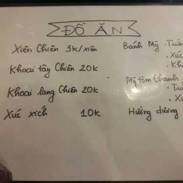 Thực đơn- Ăn vặt Hà Quán - Trà Đào