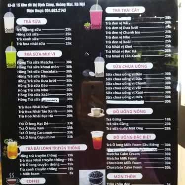 Thực đơn- Cafe Hachico Milk Tea