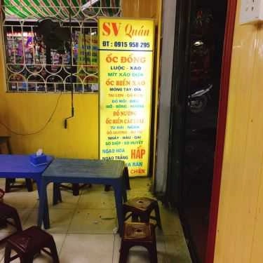 Thực đơn- Ăn vặt Hải Sản SV Quán - Chợ Khương Thượng