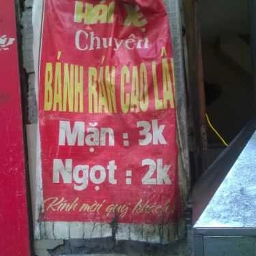 Thực đơn- Ăn vặt Hải Xệ - Bánh Rán Cao Lâu