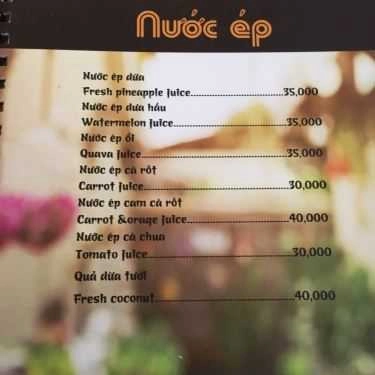 Thực đơn- Haj Ku Coffee