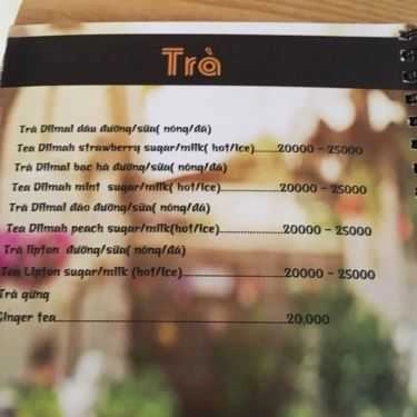 Thực đơn- Haj Ku Coffee