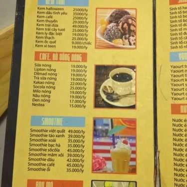 Thực đơn- Cafe Halloween Ice Cream - Tân Triều