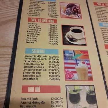 Thực đơn- Cafe Halloween Ice Cream - Tân Triều