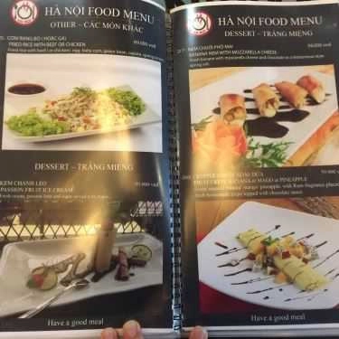 Thực đơn- Hanoi M' Cafe & Restaurant - Mã Mây
