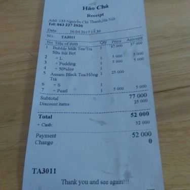 Tổng hợp- Cafe Hăo Chá - Trà Sữa Đài Loan
