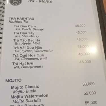 Thực đơn- Hashtag Coffee - Trần Khát Chân