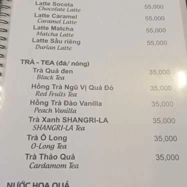 Thực đơn- Hashtag Coffee - Trần Khát Chân