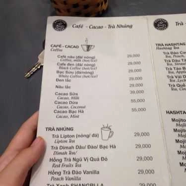 Thực đơn- Hashtag Coffee - Trần Khát Chân