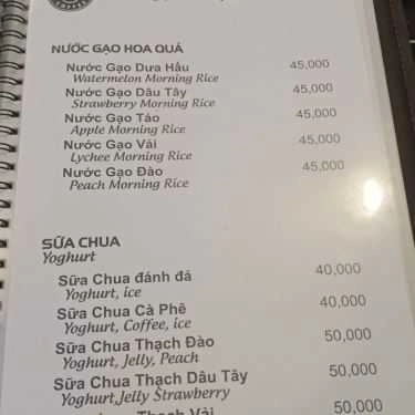 Thực đơn- Hashtag Coffee - Trần Khát Chân