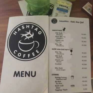 Thực đơn- Hashtag Coffee - Trần Khát Chân