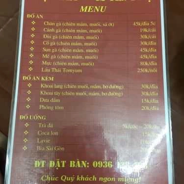 Thực đơn- Ăn vặt Hậu Béo - Đặc Sản Gà