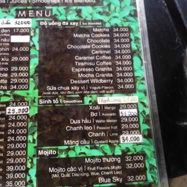 Thực đơn- Highway Coffee - Giảng Võ
