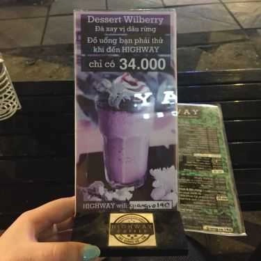 Thực đơn- Highway Coffee - Giảng Võ