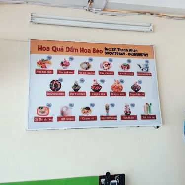 Thực đơn- Ăn vặt Hoa Quả Dầm Hoa Béo - Thanh Nhàn