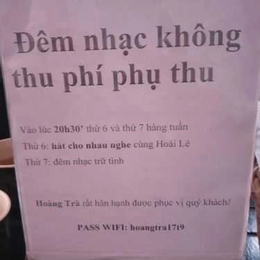 Tổng hợp- Cafe Hoàng Trà Quán