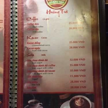Tổng hợp- Cafe Hoàng Trà Quán - Văn Khê