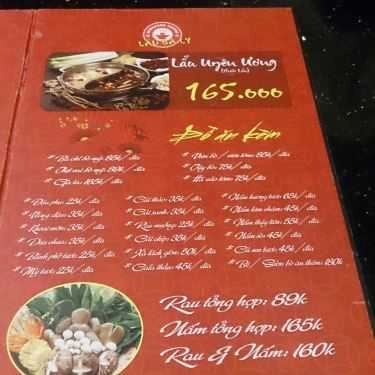 Thực đơn- Nhà Hàng Lẩu Ba Lý - Hong Kong Cuisine - AEON Mall Long Biên