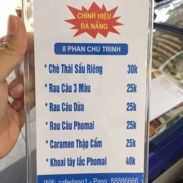 Thực đơn- Cà Phê Đặng - Hồng Trà Sủi Bọt