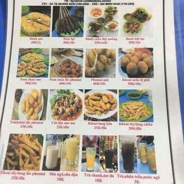 Thực đơn- Ăn vặt Hường - Bánh Xèo & Nem Lụi