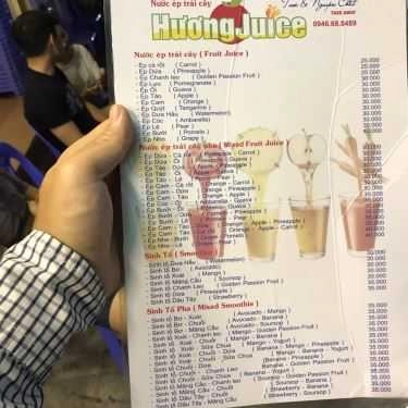 Thực đơn- Cafe Hương Juice - Hàng Lược