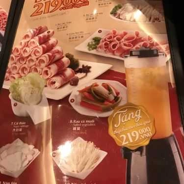 Thực đơn- Nhà Hàng Hutong - Hot Pot Paradise - Triệu Việt Vương