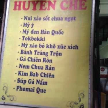 Thực đơn- Cafe Huyền Chè - Tôn Đức Thắng