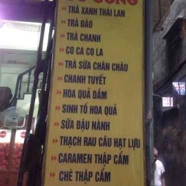 Thực đơn- Cafe Huyền Chè - Tôn Đức Thắng