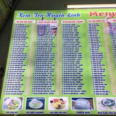 Thực đơn- Ăn vặt Huyền Linh - Kem & Trà Sữa