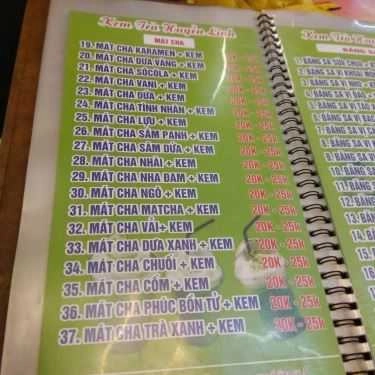 Thực đơn- Cafe Huyền Linh - Kem & Trà Sữa - Xuân Thủy