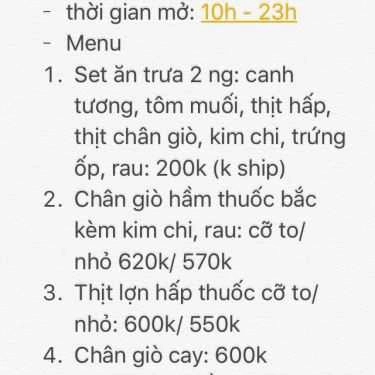 Tổng hợp- Nhà Hàng Hwa Jung Jok Bal - Chân Giò Hàn Quốc