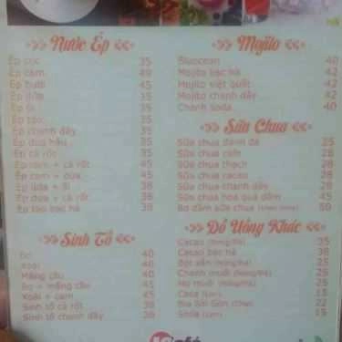 Thực đơn- IC Cafe - Duy Tân