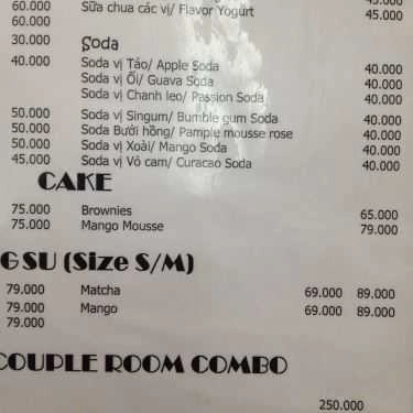 Thực đơn- If Coffee